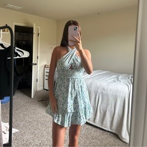 Aerie Blue floral dress
